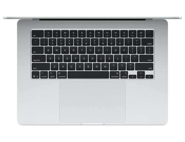 لپ تاپ 15.3 اینچی اپل MacBook Air 15inch M4 (MC6J4) با حافظه 512SSD گیگابایت و رم 24 گیگابایت - رنگ سیلور (Silver)