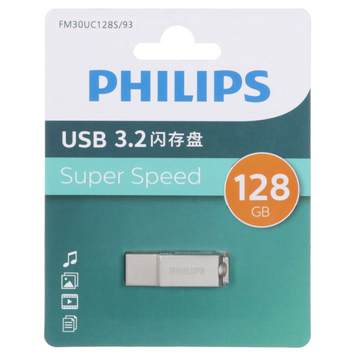 فلش مموری ۱۲۸ گیگابایت دوپورت USB 3.2 + Type-C فیلیپس
