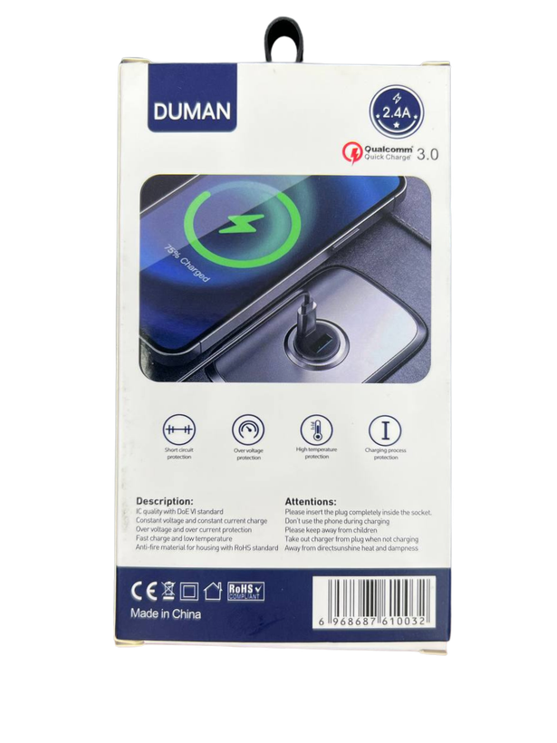 شارژر فندکی خودرو Duman مدل D-C03