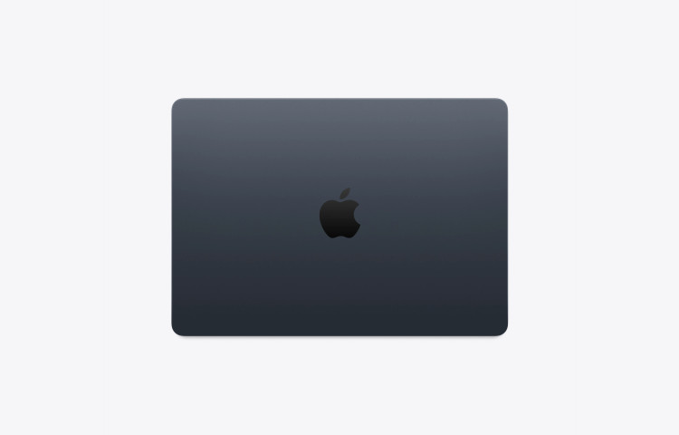 نمای پشت لپ تاپ Apple MacBook Air 13 M5 مدل MDHG4 رنگ میدنایت