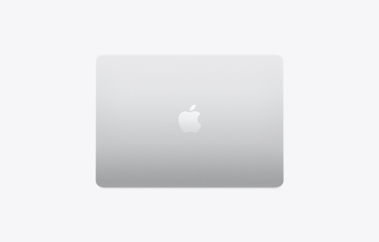 نمای پشت لپ تاپ Apple MacBook Air 13 M5 مدل MDH74 رنگ سیلور