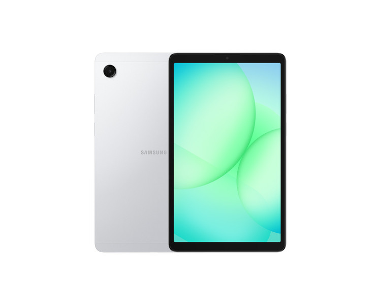 نمای جلو و پشت تبلت Galaxy Tab A11 سامسونگ رنگ نقرهای