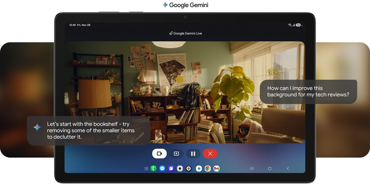 قابلیتهای هوش مصنوعی Google Gemini در تبلت Galaxy Tab A11 Plus