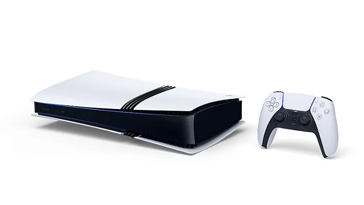 نمای افقی کنسول بازی Sony PlayStation 5 Pro ظرفیت ۲ ترابایت همراه دسته DualSense