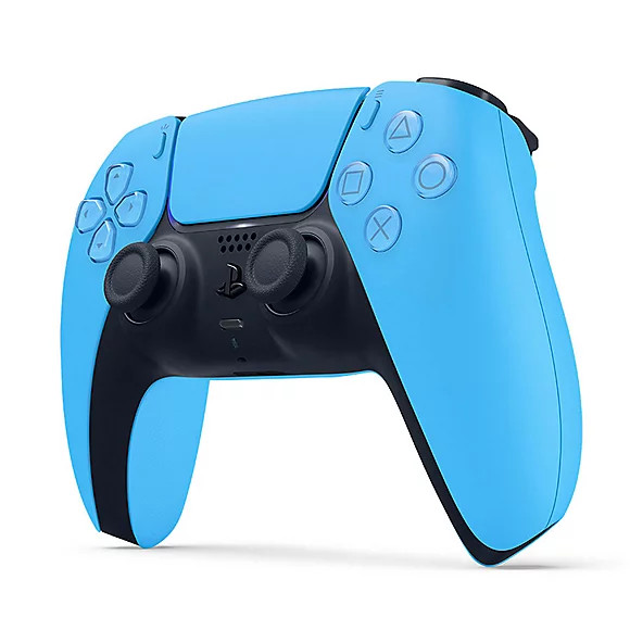 نمای سهرخ کنترلر بیسیم PS5 مدل DualSense Starlight Blue