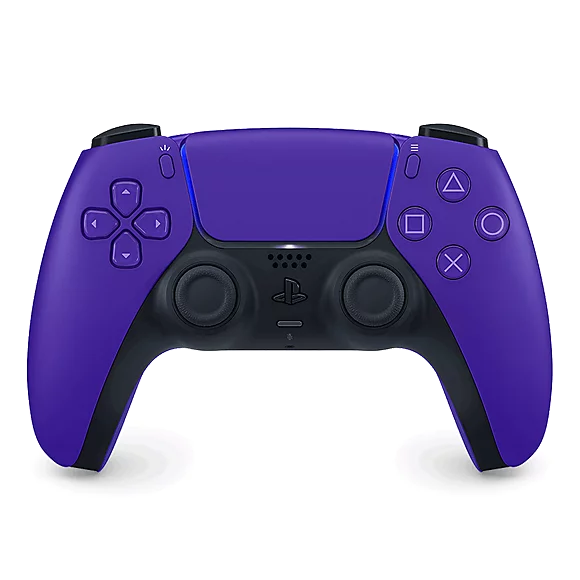نمای روبهرو دسته PS5 مدل DualSense Galactic Purple بنفش
