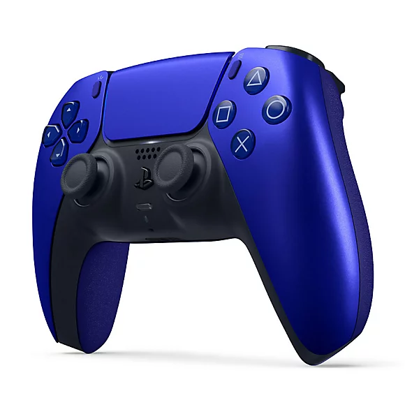 نمای سهرخ کنترلر بیسیم PS5 مدل DualSense Cobalt Blue