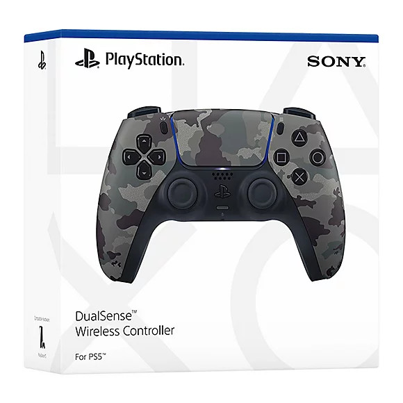 تصویر معرفی دسته PS5 DualSense Gray Camouflage با طراحی کاموفلاژ