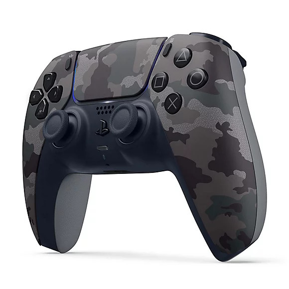 نمای سهرخ کنترلر پلی استیشن ۵ DualSense Gray Camouflage طرح چریکی
