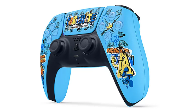 نمای سهرخ کامل دسته PS5 مدل DualSense Fortnite Limited Edition
