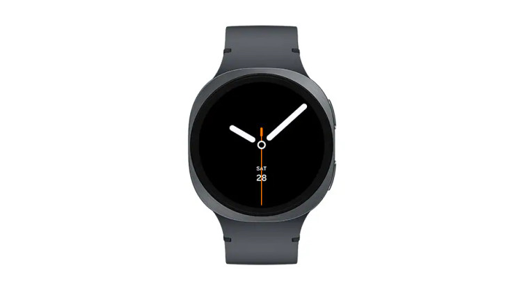 نمای روبهرو Samsung Galaxy Watch 8 سایز ۴۴ میلیمتر گرافیت
