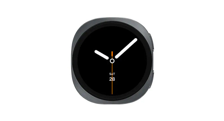 نمای نزدیک نمایشگر Galaxy Watch 8 سایز ۴۰ میلیمتر رنگ گرافیت