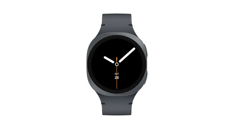 ساعت هوشمند سامسونگ Galaxy Watch 8 گرافیت با بند مشکی