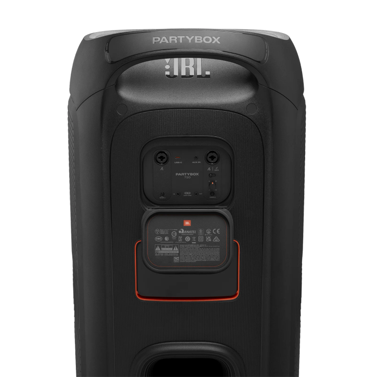 نمای بخش پشتی و پنل اتصالات اسپیکر JBL PartyBox 720
