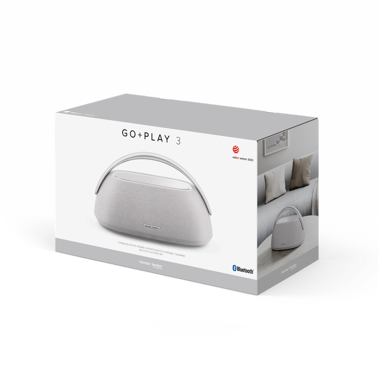 اسپیکر بلوتوثی قابل حمل Harman-Kardon GO + Play 3 - Grey