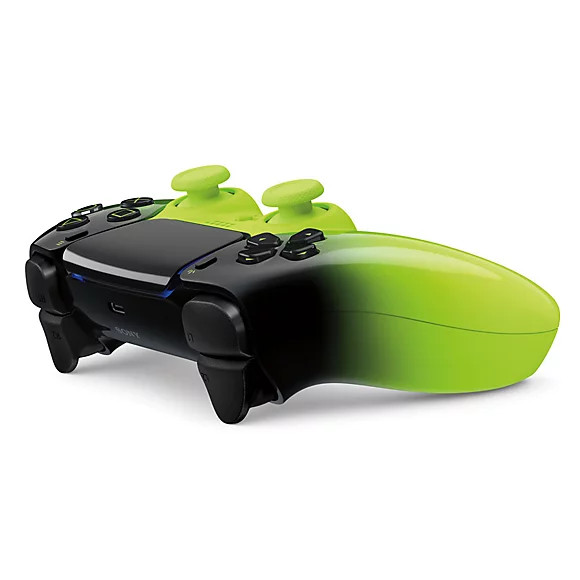 نمای سهرخ کنترلر بیسیم PS5 مدل DualSense Remix Green