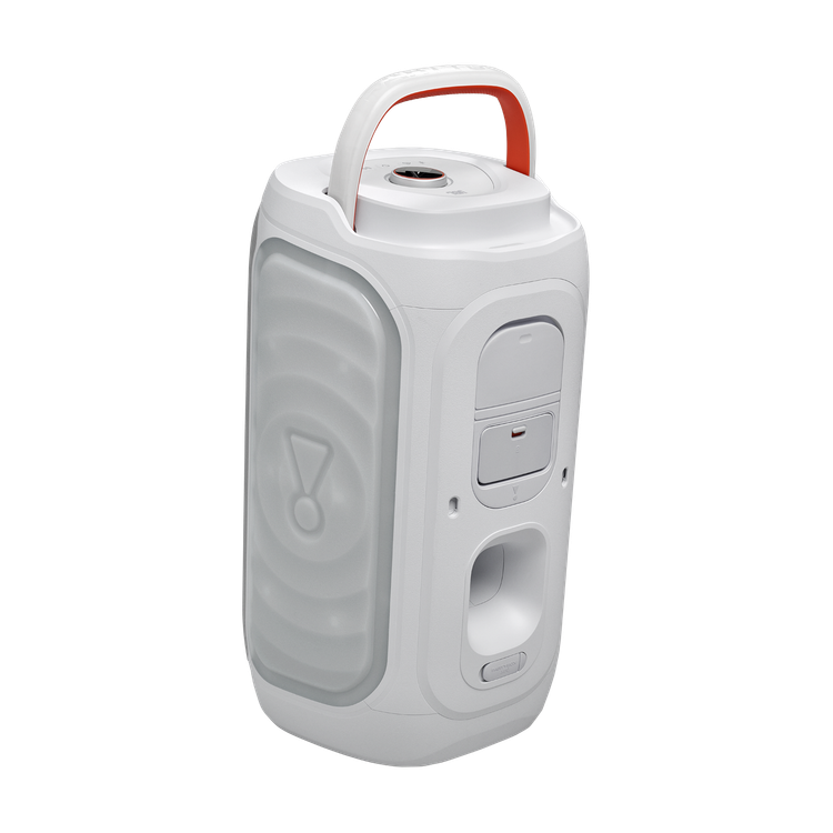 نمای جانبی اسپیکر JBL PartyBox 130 رنگ سفید