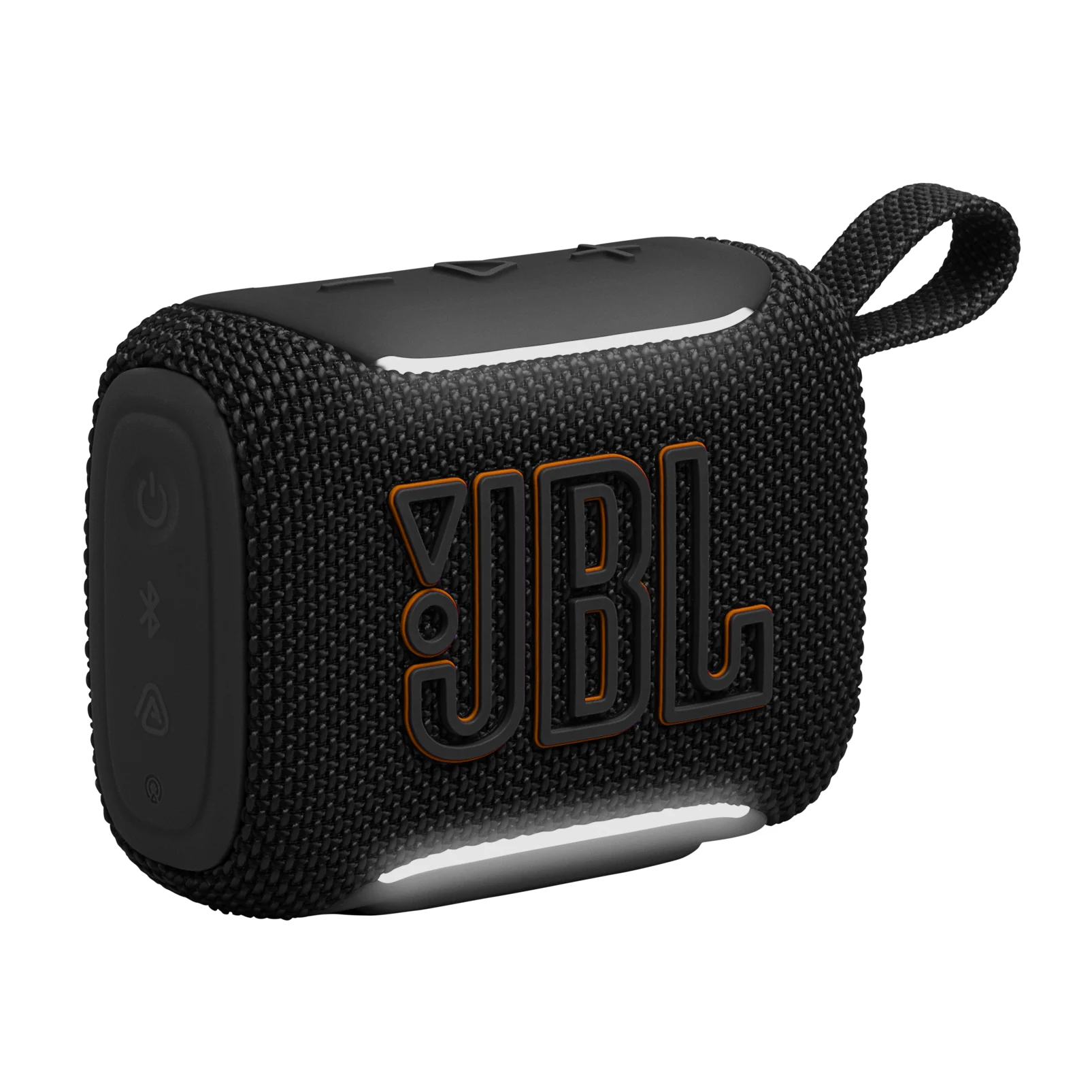 نمای سه‌رخ اسپیکر بلوتوثی قابل حمل JBL Go 5 رنگ مشکی