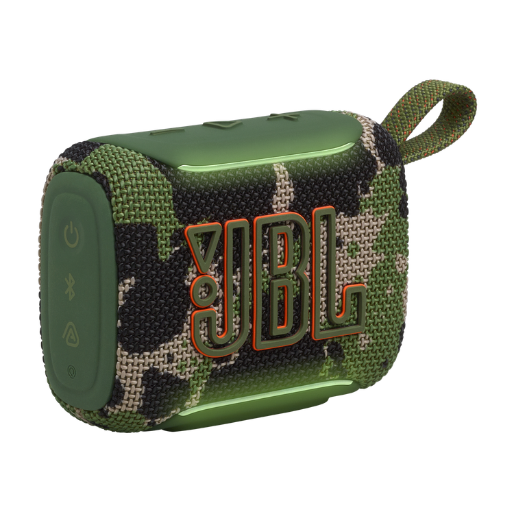 نمای سهرخ اسپیکر بلوتوثی JBL Go 5 رنگ Squad (ارتشی)