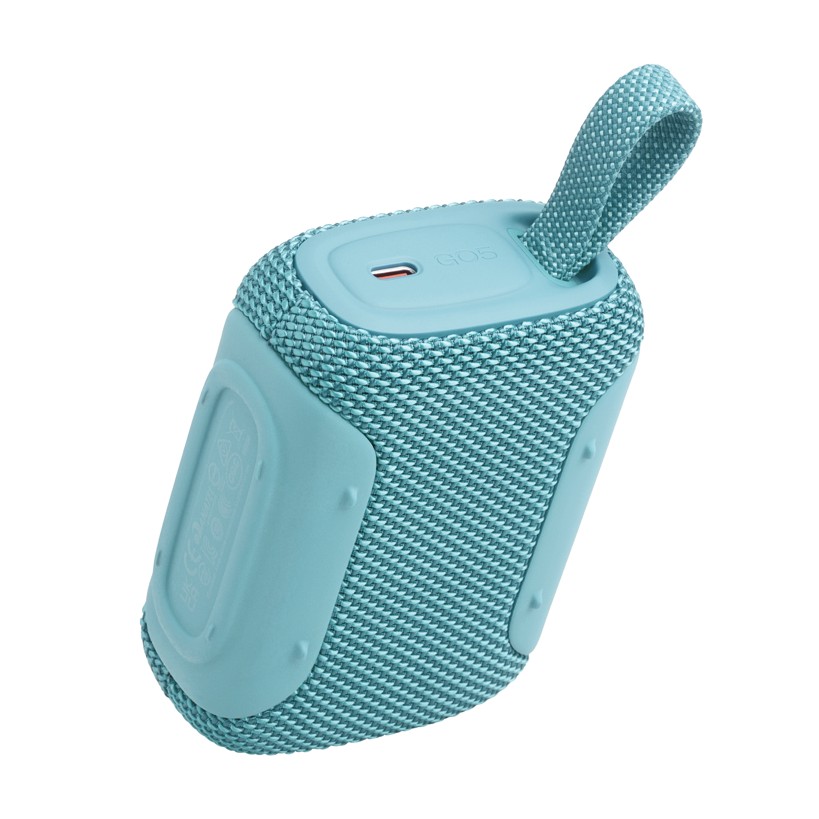 نمای زاویهدار اسپیکر JBL Go 5 رنگ Teal