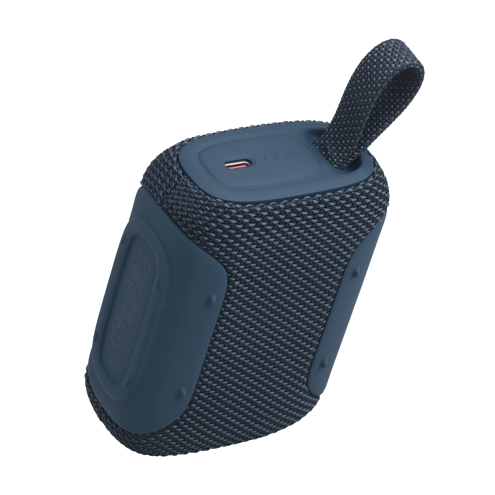 نمای زاویهدار اسپیکر JBL Go 5 رنگ آبی