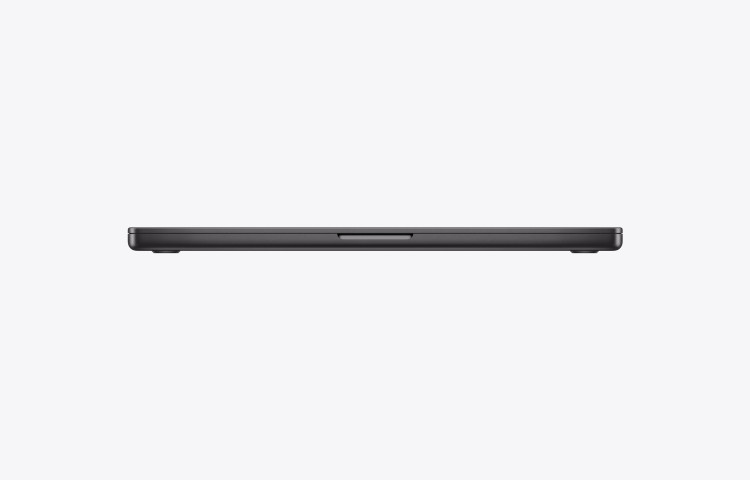 نمای جانبی لپ تاپ MacBook Pro ۲۰۲۶ 16 inch M5 Max مدل MGEE4 رنگ مشکی با بدنه آلومینیومی حرفهای