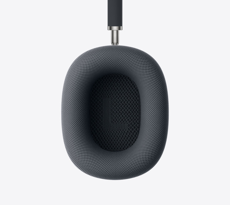 نمای نزدیک بالشتک گوشی هدفون AirPods Max 2 رنگ Midnight