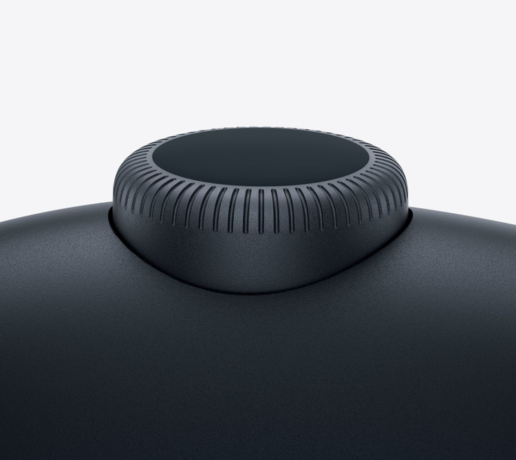 نمای نزدیک دکمه Digital Crown هدفون Apple AirPods Max 2 رنگ Midnight