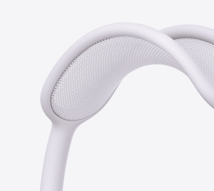 نمای نزدیک هدبند مشبک هدفون اپل AirPods Max 2 رنگ بنفش