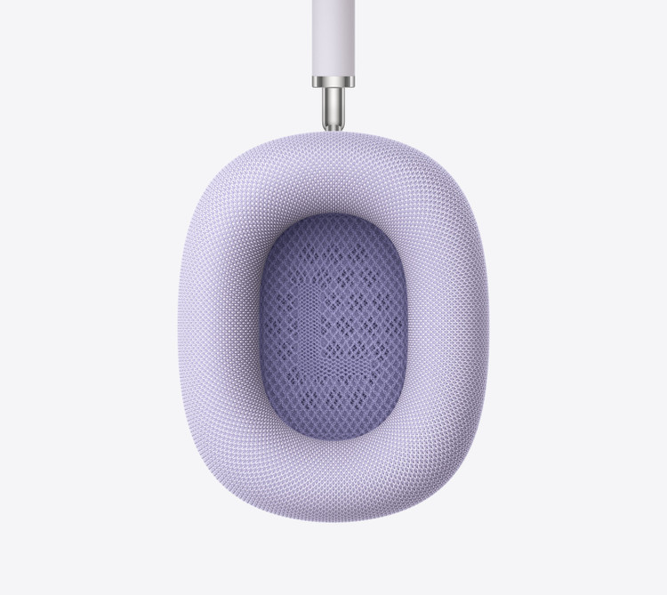 نمای نزدیک بالشتک گوشی هدفون AirPods Max 2 رنگ Purple