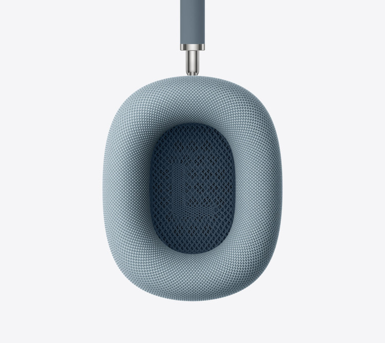 نمای نزدیک بالشتک گوشی هدفون AirPods Max 2 رنگ Blue