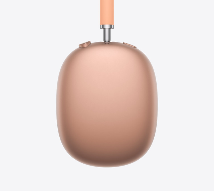 نمای کناری هدفون بلوتوثی Apple AirPods Max 2 رنگ نارنجی