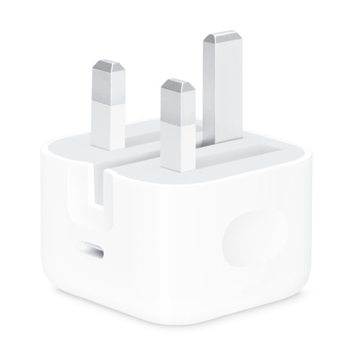 آداپتور شارژ ۲۰ وات اپل USB-C سهپین مدل B/A یا ZP/A نمای سهرخ