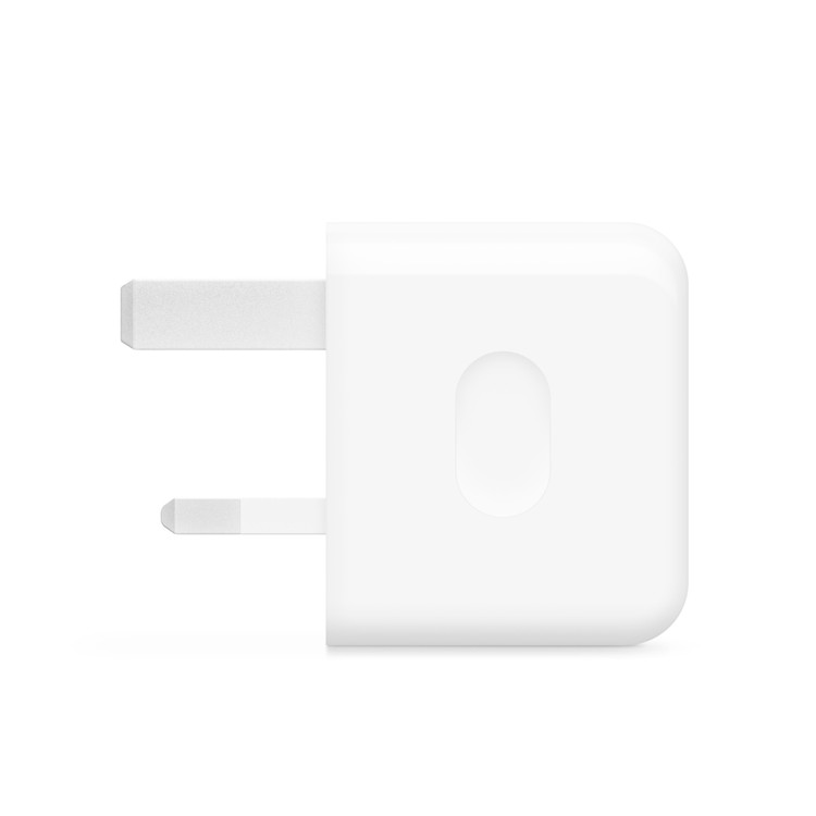 نمای جانبی آداپتور Apple 40W Dynamic Power Adapter سهپین با حداکثر توان ۶۰ وات