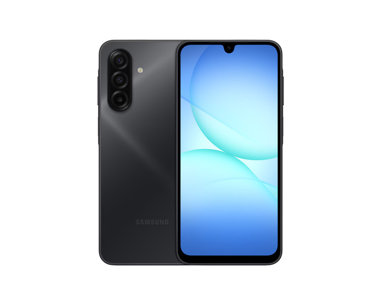 گوشی سامسونگ Galaxy A17 رنگ مشکی، نمای جلو و پشت