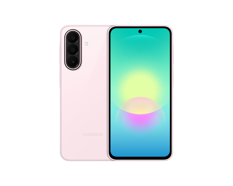 نمای جلو و پشت گوشی Samsung Galaxy A27 5G رنگ صورتی روشن