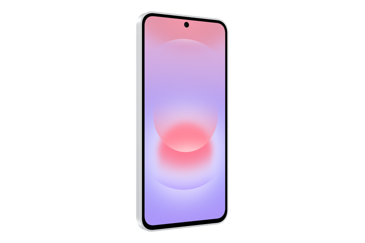 نمای زاویه دار گوشی Samsung Galaxy A37 5G رنگ بنفش