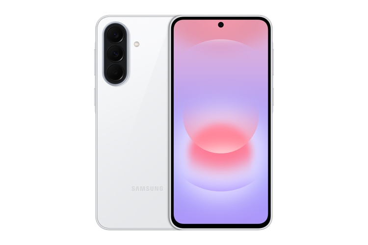 نمای جلو و پشت گوشی سامسونگ Galaxy A37 5G رنگ سفید
