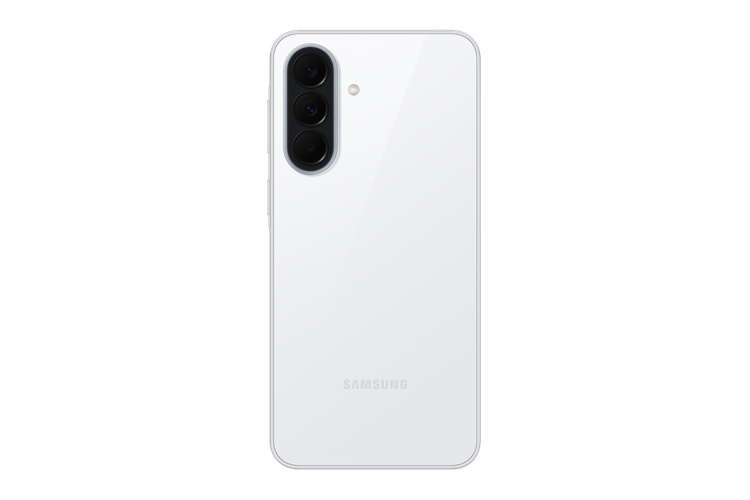 نمای پشت Samsung Galaxy A37 5G سفید با دوربین سهگانه