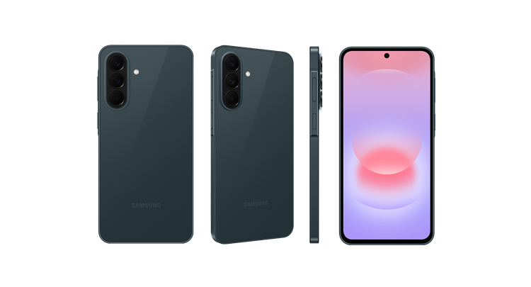 نمای رنگ سبز Galaxy A37 5G از جلو، پشت و کنار