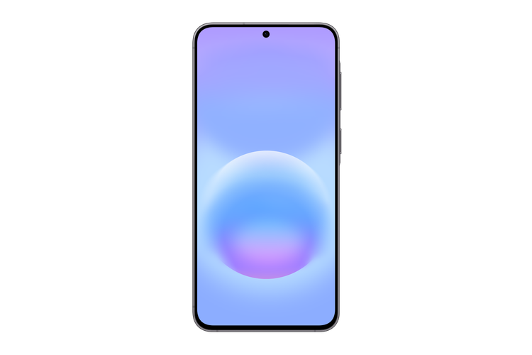 نمای روبهروی Galaxy A57 5G مشکی با نمایشگر ۶.۷ اینچی