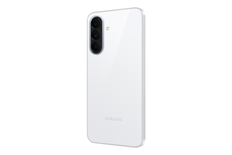 نمای زاویهدار پشت گوشی Samsung Galaxy A37 5G رنگ سفید