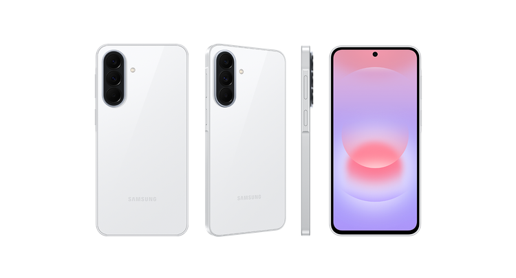 نمای جلو، پشت و کناری Samsung Galaxy A37 5G رنگ سفید