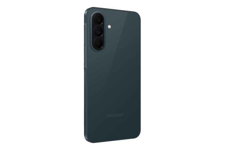 نمای پشت Galaxy A37 5G سبز با ماژول دوربین سهگانه