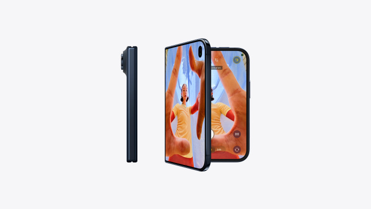 طراحی تاشو Apple iPhone Duo در حالت باز