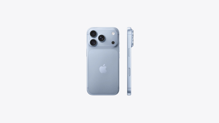 iPhone 18 Pro 1TB گلیشر، نمای پشت و فریم کناری