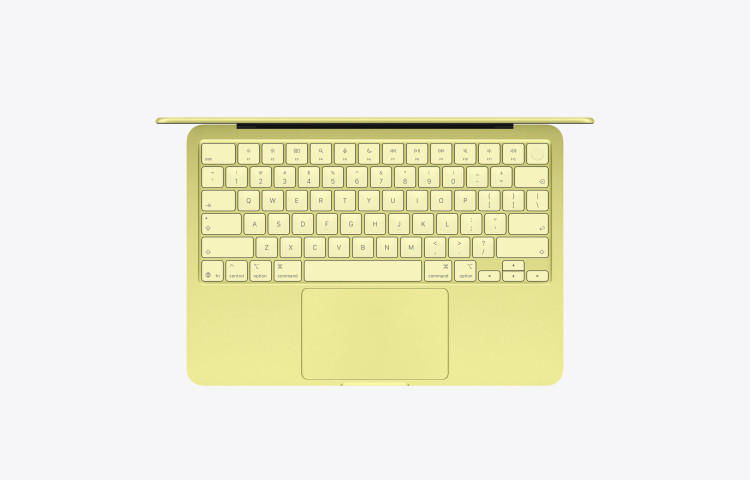 نمای کیبورد Magic Keyboard مکبوک نئو مدل MHFE4 مجهز به Touch ID و بدون نور پسزمینه